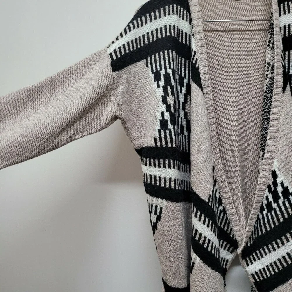 American Eagle Outfitters AEO Aztec Open Front Cardigan Sweater Southwest Large